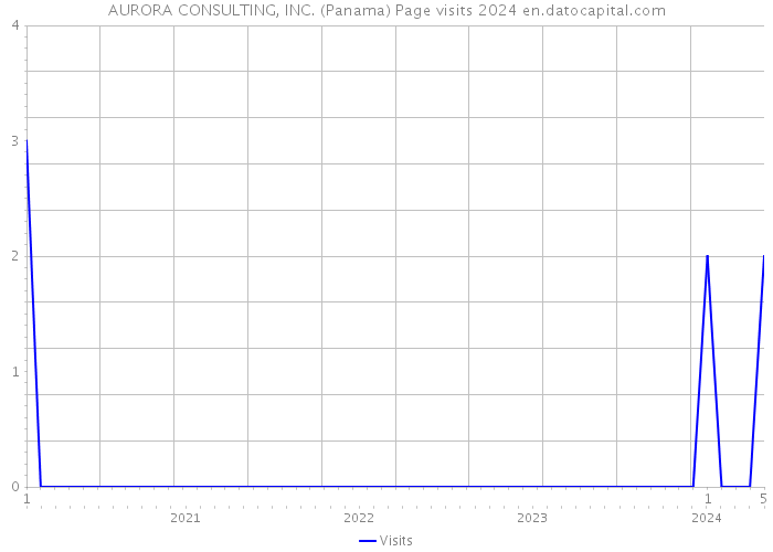 AURORA CONSULTING, INC. (Panama) Page visits 2024 