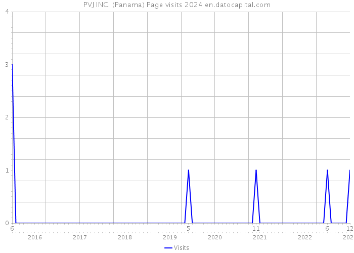 PVJ INC. (Panama) Page visits 2024 