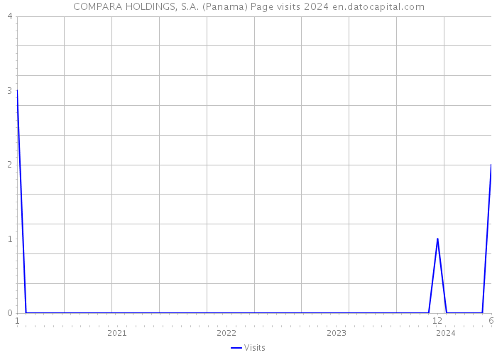 COMPARA HOLDINGS, S.A. (Panama) Page visits 2024 