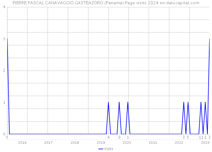 PIERRE PASCAL CANAVAGGIO GASTEAZORO (Panama) Page visits 2024 