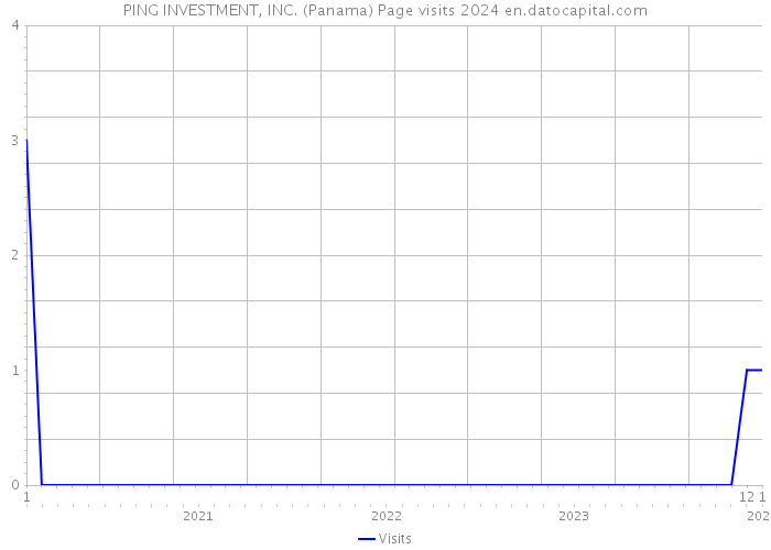 PING INVESTMENT, INC. (Panama) Page visits 2024 