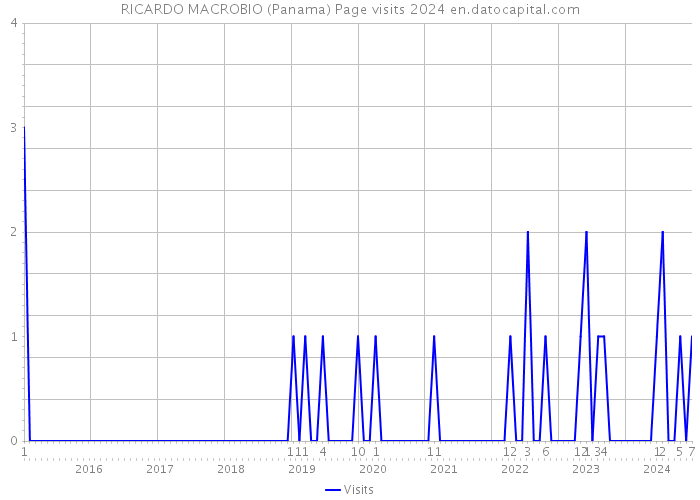 RICARDO MACROBIO (Panama) Page visits 2024 
