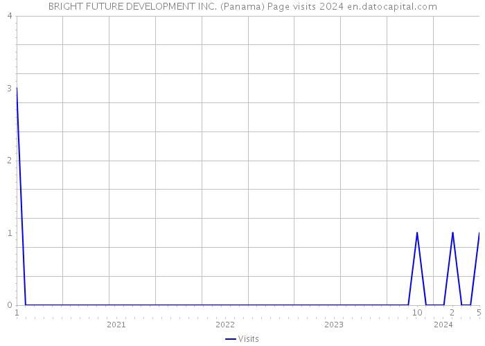 BRIGHT FUTURE DEVELOPMENT INC. (Panama) Page visits 2024 