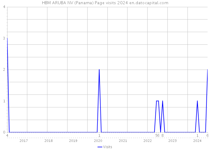HBM ARUBA NV (Panama) Page visits 2024 