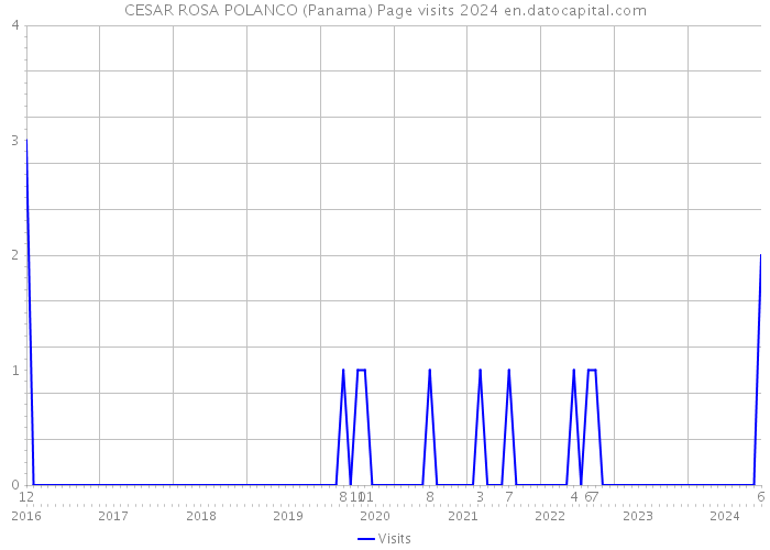CESAR ROSA POLANCO (Panama) Page visits 2024 