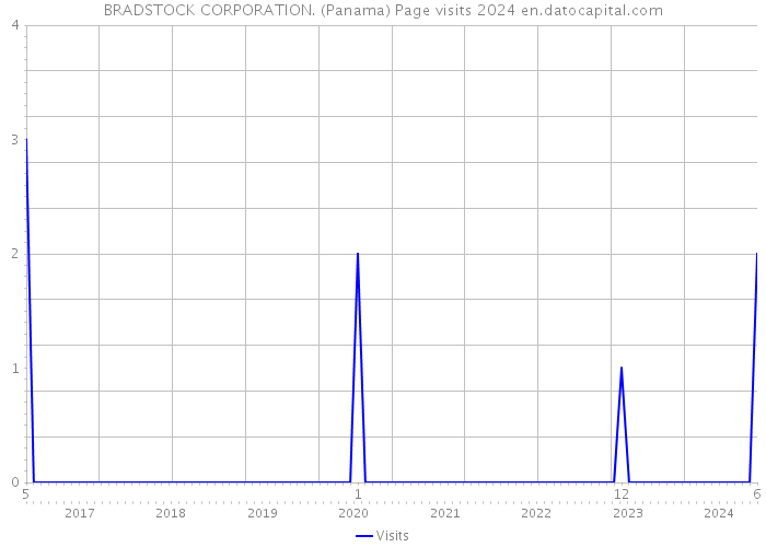 BRADSTOCK CORPORATION. (Panama) Page visits 2024 