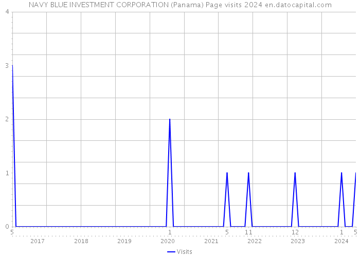 NAVY BLUE INVESTMENT CORPORATION (Panama) Page visits 2024 