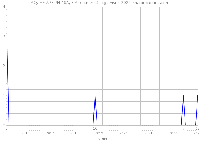 AQUAMARE PH 46A, S.A. (Panama) Page visits 2024 