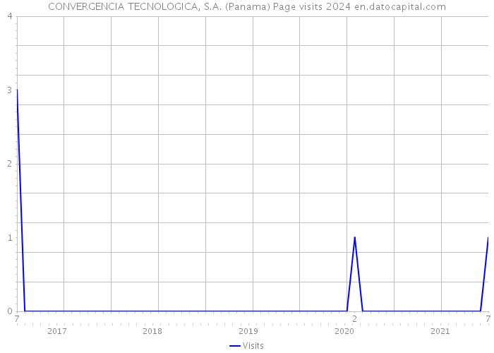 CONVERGENCIA TECNOLOGICA, S.A. (Panama) Page visits 2024 