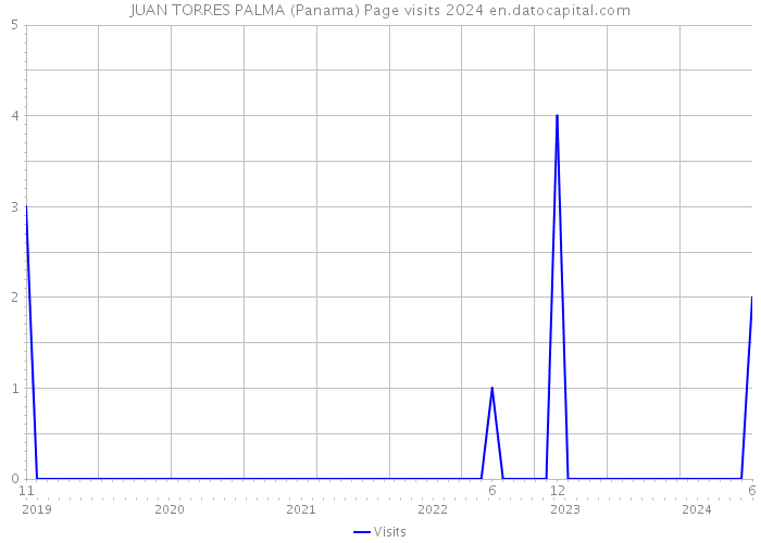 JUAN TORRES PALMA (Panama) Page visits 2024 
