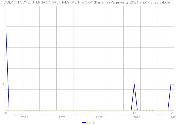 DOLPHIN COVE INTERNATIONAL INVESTMENT CORP. (Panama) Page visits 2024 
