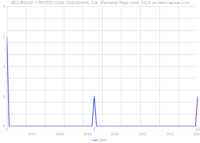 SEGURIDAD Y PROTECCION CIUDADANA, S.A. (Panama) Page visits 2024 