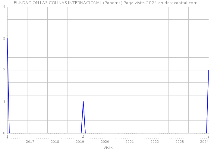 FUNDACION LAS COLINAS INTERNACIONAL (Panama) Page visits 2024 