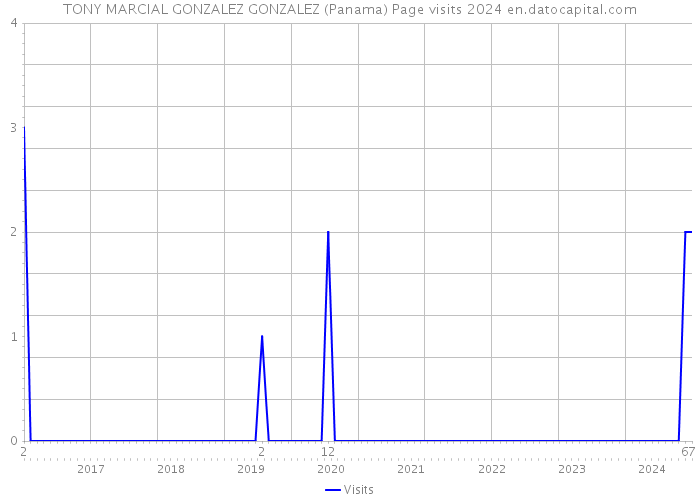 TONY MARCIAL GONZALEZ GONZALEZ (Panama) Page visits 2024 