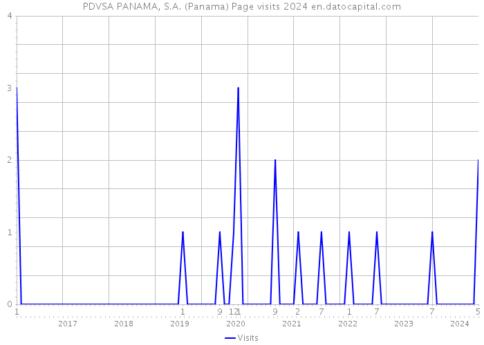 PDVSA PANAMA, S.A. (Panama) Page visits 2024 