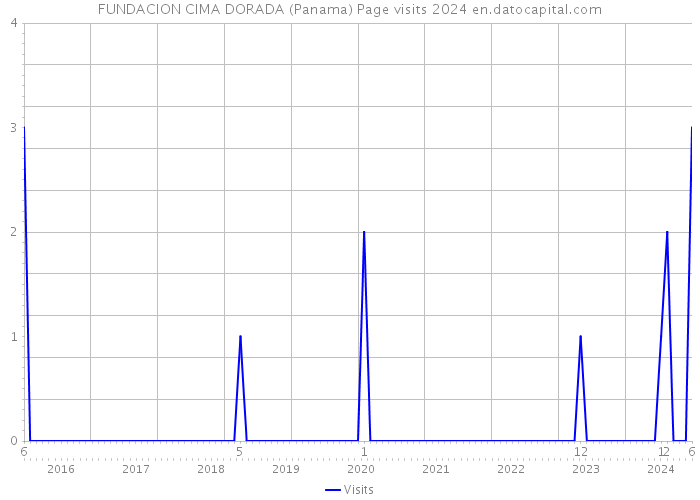 FUNDACION CIMA DORADA (Panama) Page visits 2024 