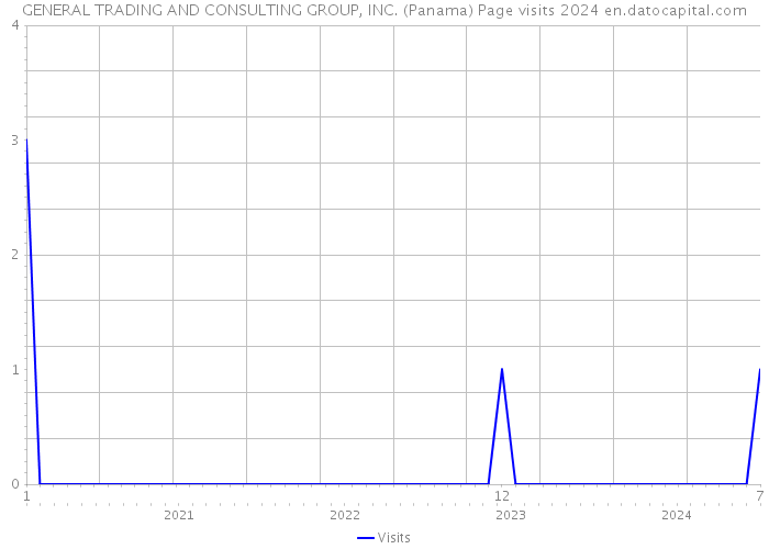 GENERAL TRADING AND CONSULTING GROUP, INC. (Panama) Page visits 2024 