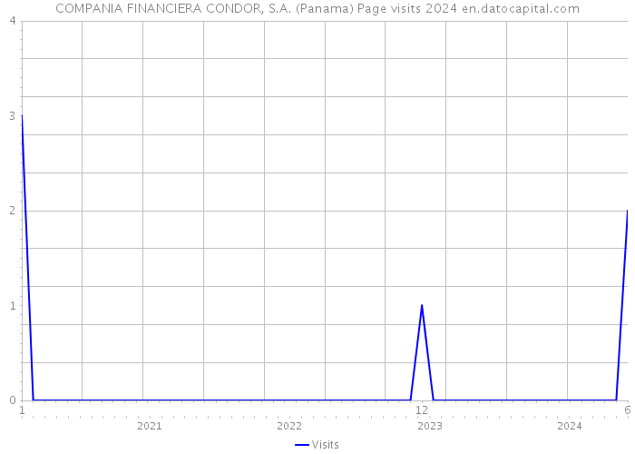 COMPANIA FINANCIERA CONDOR, S.A. (Panama) Page visits 2024 