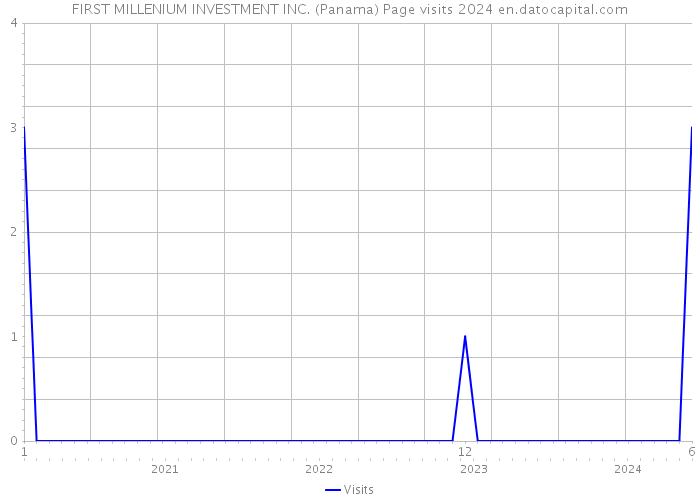 FIRST MILLENIUM INVESTMENT INC. (Panama) Page visits 2024 