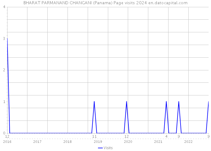 BHARAT PARMANAND CHANGANI (Panama) Page visits 2024 