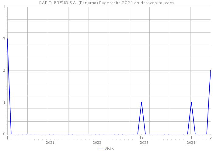 RAPID-FRENO S.A. (Panama) Page visits 2024 