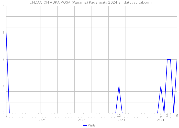 FUNDACION AURA ROSA (Panama) Page visits 2024 
