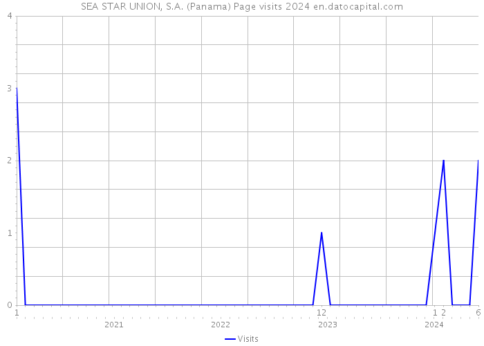SEA STAR UNION, S.A. (Panama) Page visits 2024 