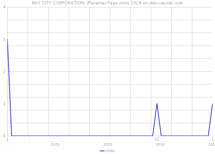 BAY CITY CORPORATION. (Panama) Page visits 2024 
