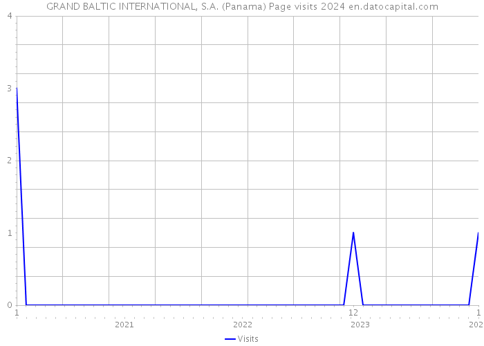 GRAND BALTIC INTERNATIONAL, S.A. (Panama) Page visits 2024 