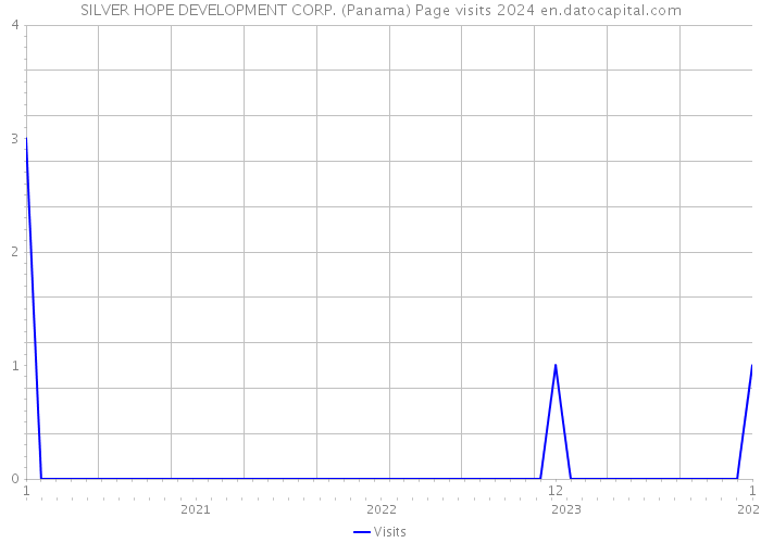SILVER HOPE DEVELOPMENT CORP. (Panama) Page visits 2024 