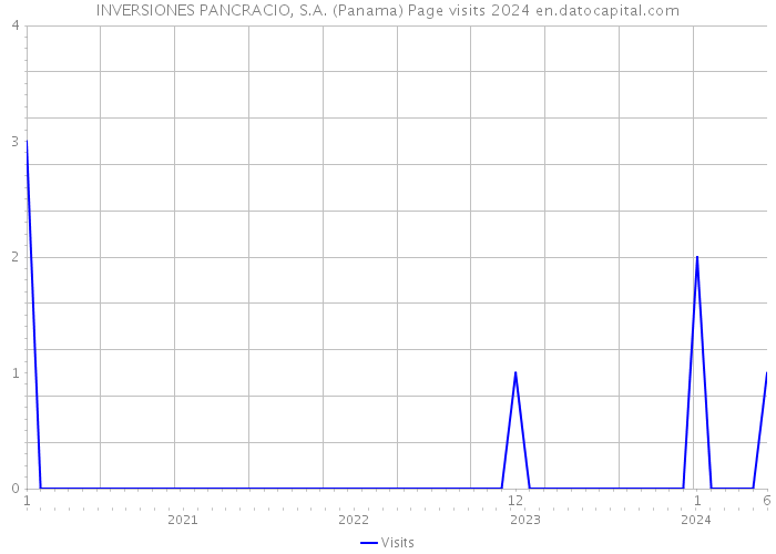 INVERSIONES PANCRACIO, S.A. (Panama) Page visits 2024 