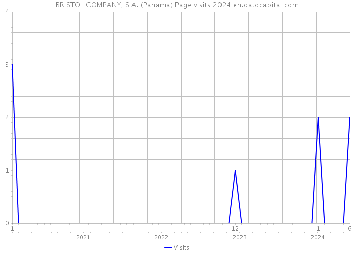 BRISTOL COMPANY, S.A. (Panama) Page visits 2024 