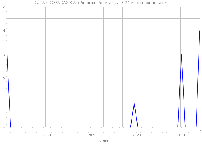DUNAS DORADAS S.A. (Panama) Page visits 2024 