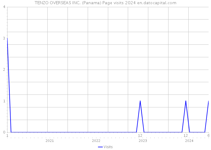 TENZO OVERSEAS INC. (Panama) Page visits 2024 