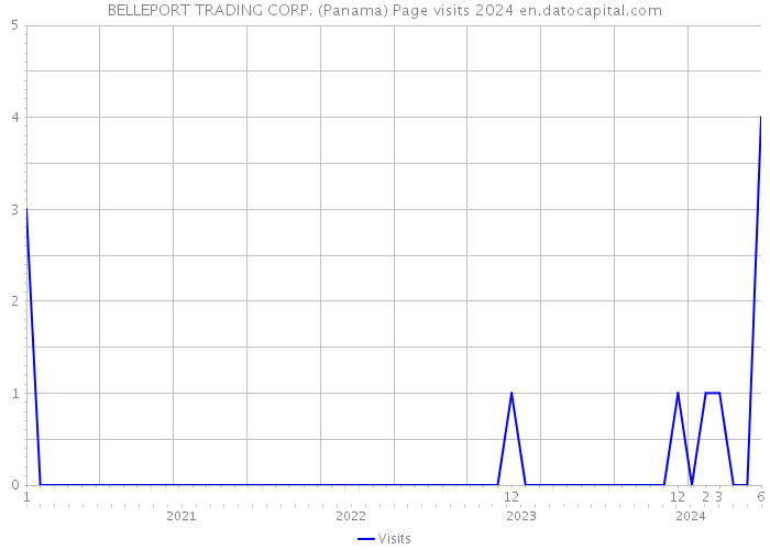 BELLEPORT TRADING CORP. (Panama) Page visits 2024 