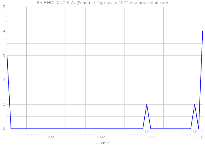 BAIE HOLDING S. A. (Panama) Page visits 2024 