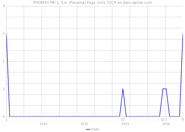 PHOENIX PB-1, S.A. (Panama) Page visits 2024 