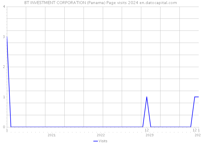 BT INVESTMENT CORPORATION (Panama) Page visits 2024 