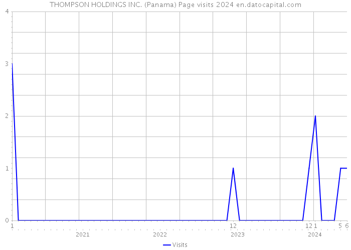 THOMPSON HOLDINGS INC. (Panama) Page visits 2024 
