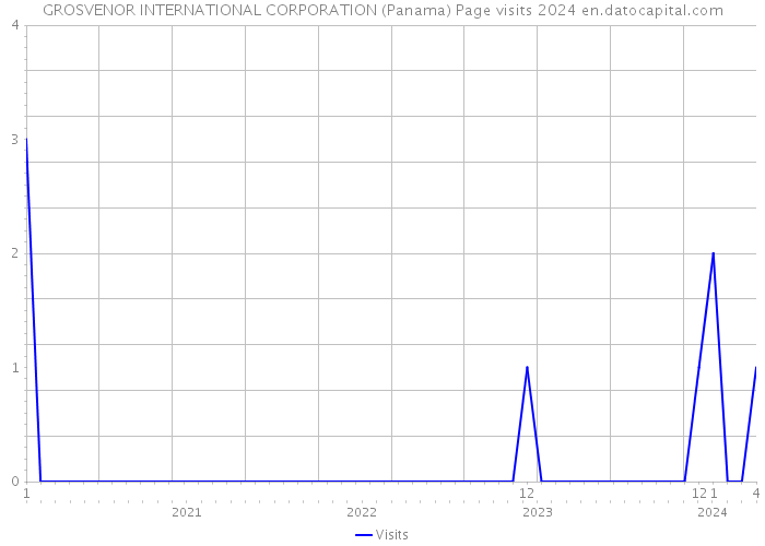 GROSVENOR INTERNATIONAL CORPORATION (Panama) Page visits 2024 