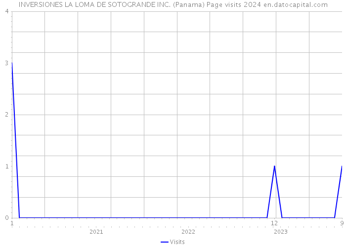 INVERSIONES LA LOMA DE SOTOGRANDE INC. (Panama) Page visits 2024 