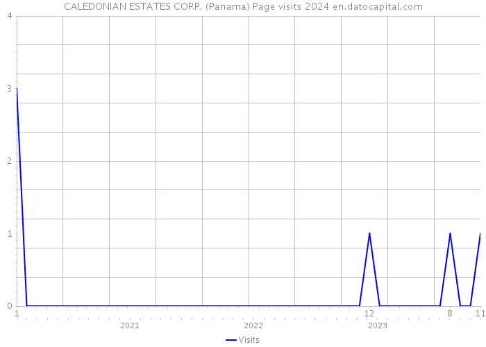 CALEDONIAN ESTATES CORP. (Panama) Page visits 2024 