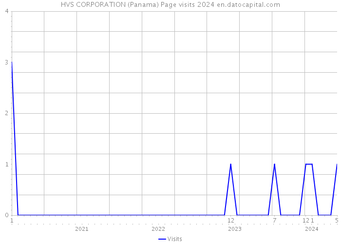 HVS CORPORATION (Panama) Page visits 2024 