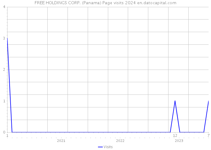 FREE HOLDINGS CORP. (Panama) Page visits 2024 