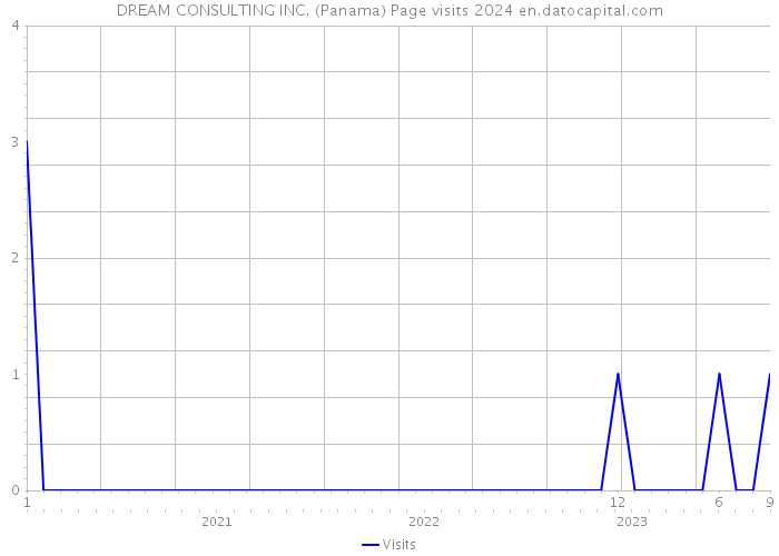 DREAM CONSULTING INC. (Panama) Page visits 2024 