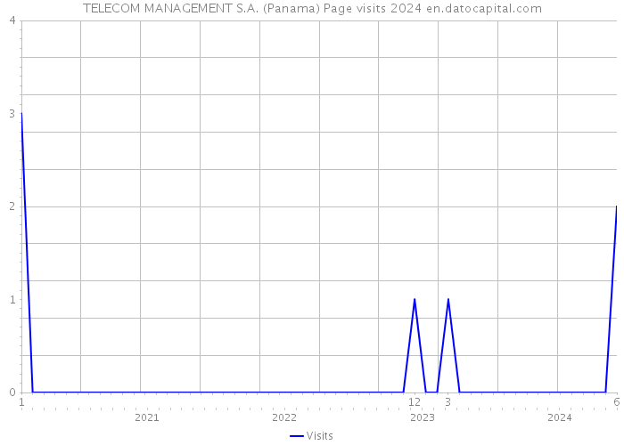 TELECOM MANAGEMENT S.A. (Panama) Page visits 2024 
