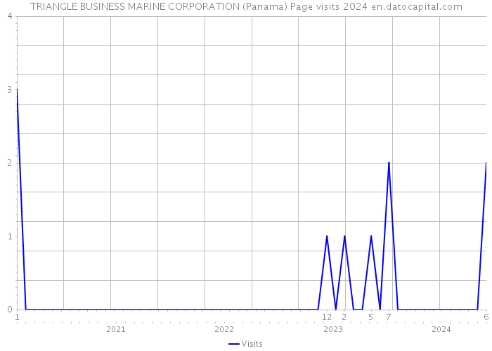 TRIANGLE BUSINESS MARINE CORPORATION (Panama) Page visits 2024 