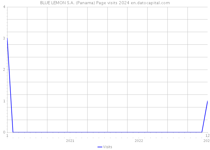 BLUE LEMON S.A. (Panama) Page visits 2024 