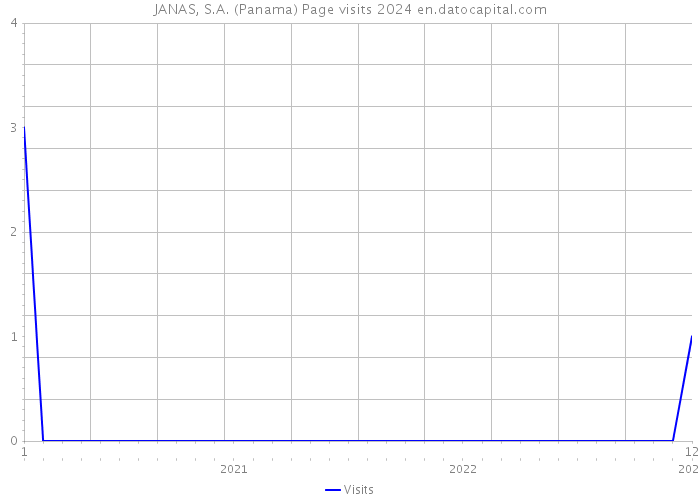 JANAS, S.A. (Panama) Page visits 2024 