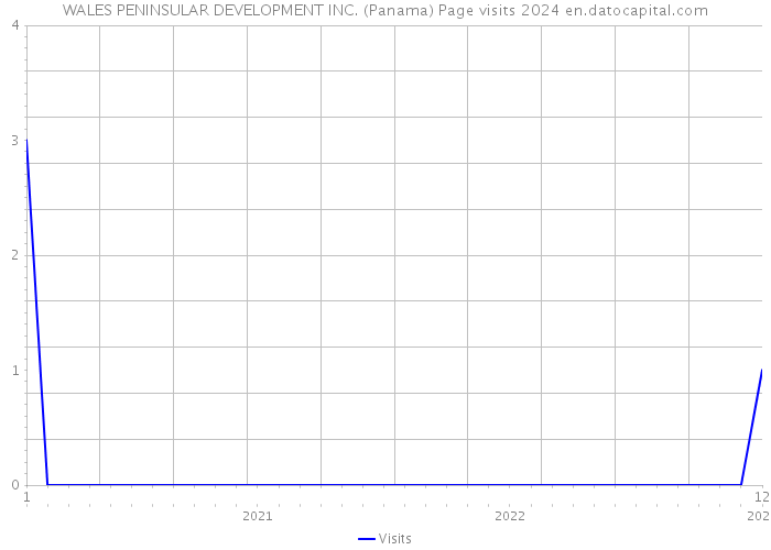 WALES PENINSULAR DEVELOPMENT INC. (Panama) Page visits 2024 